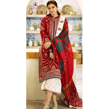 Embroidery Lawn Collection 3 PCs Suit Embroidery Lawn Collection 3 PCs Suit